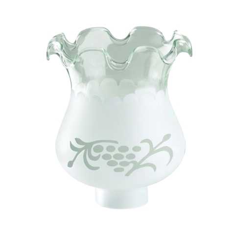 Westinghouse 8110000 Light Shade, Empire, Hourglass, Glass, Clear